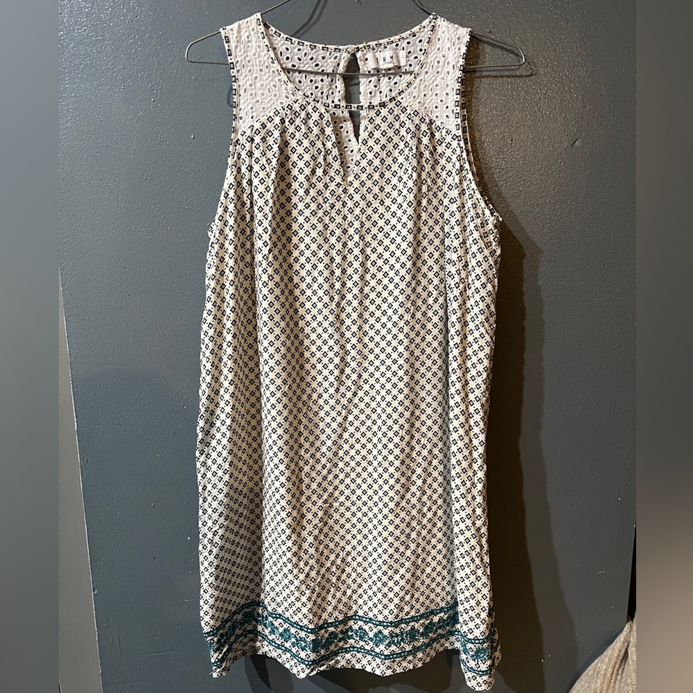 Anthropologie Black and White Geometric Dress